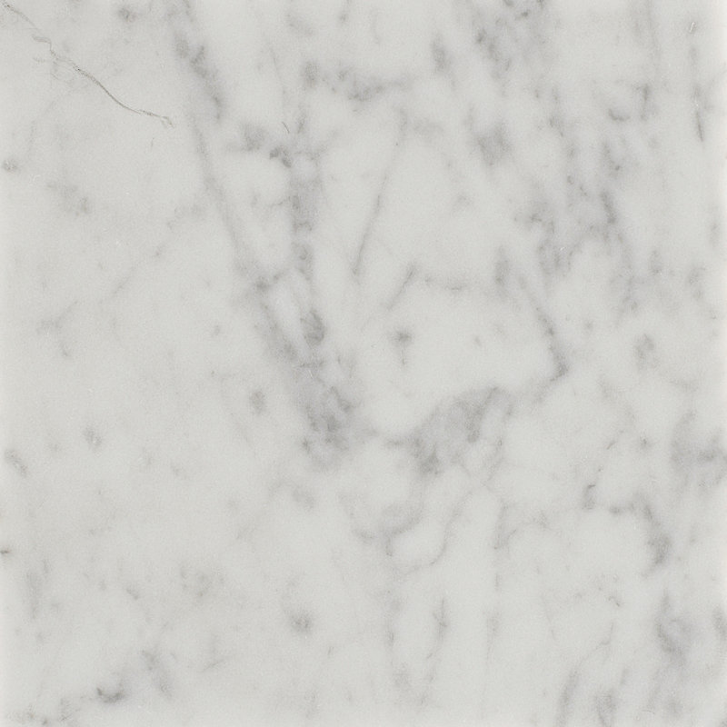 Richard Rectangle Wall Mirror, Honed Carrara Marble/Aged Brass