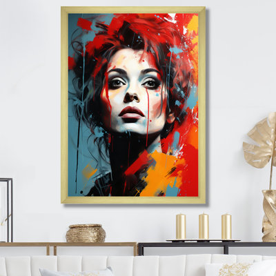 Crimson Carter Portrait I - Portrait Wall Art Living Room_105751
