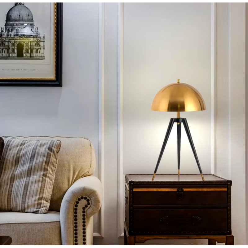 Lampe de table avec trépied Oriam Zenith T | Ampoule Mid-Century rétro, E26 / E12 - 65 cm