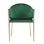 Chaise rembourrée avec accoudoirs (ensemble de 2)