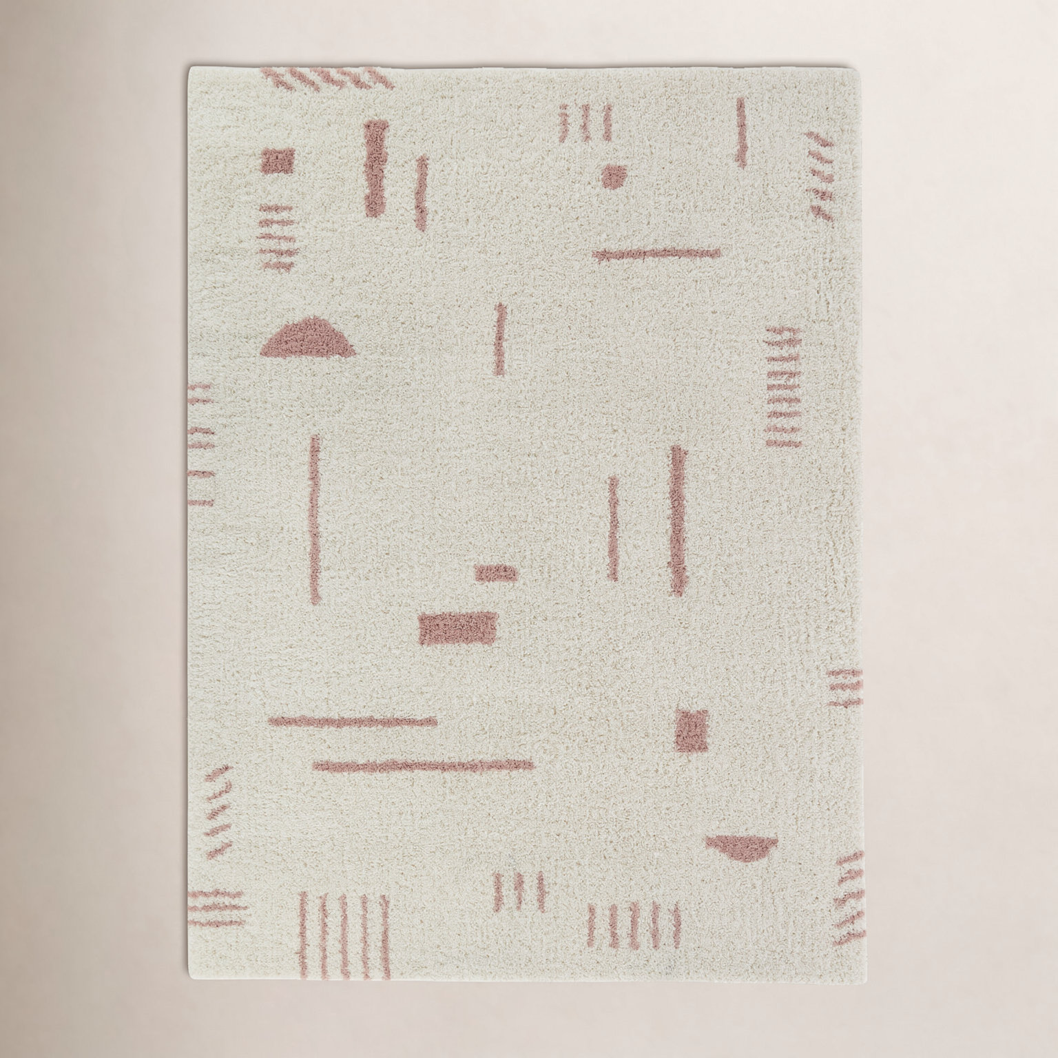 Morin Geometric Shag Rug, Rectangle 7'10" x 10'