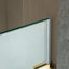 Porte de douche à charnière pivotante simple sans cadre l 50 à 51 po x H 76 po, verre trempé incassable de 3/8 po (10 mm) d'épaisseur-107531505