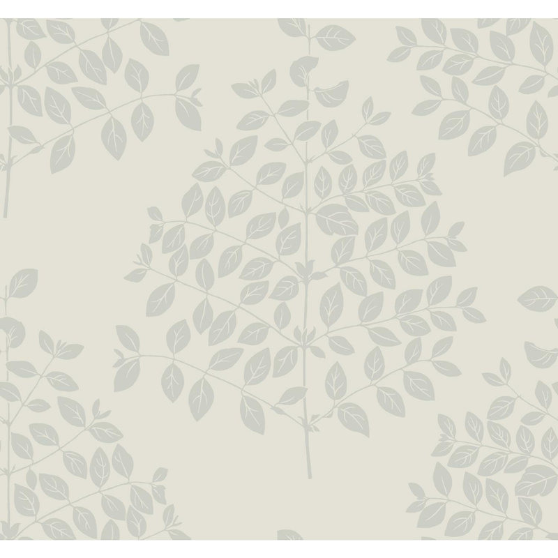 Rouleau de papier peint L 27 pi x l 27 po Tender, Crème / argent