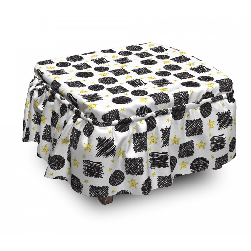 Housse pour art repose-pieds scribble