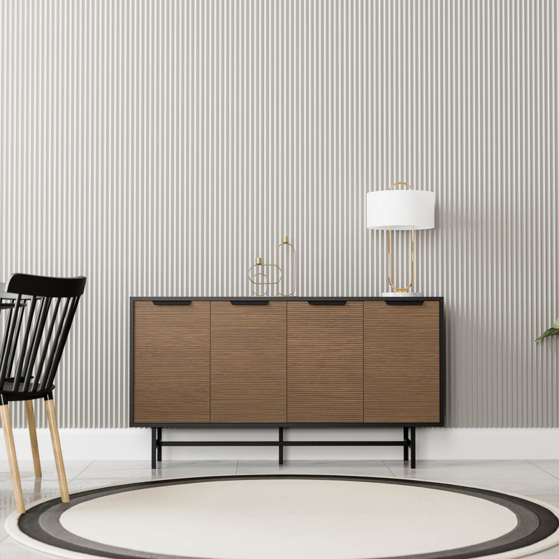 Covedale 144 cm W Console Table, Brown/Black