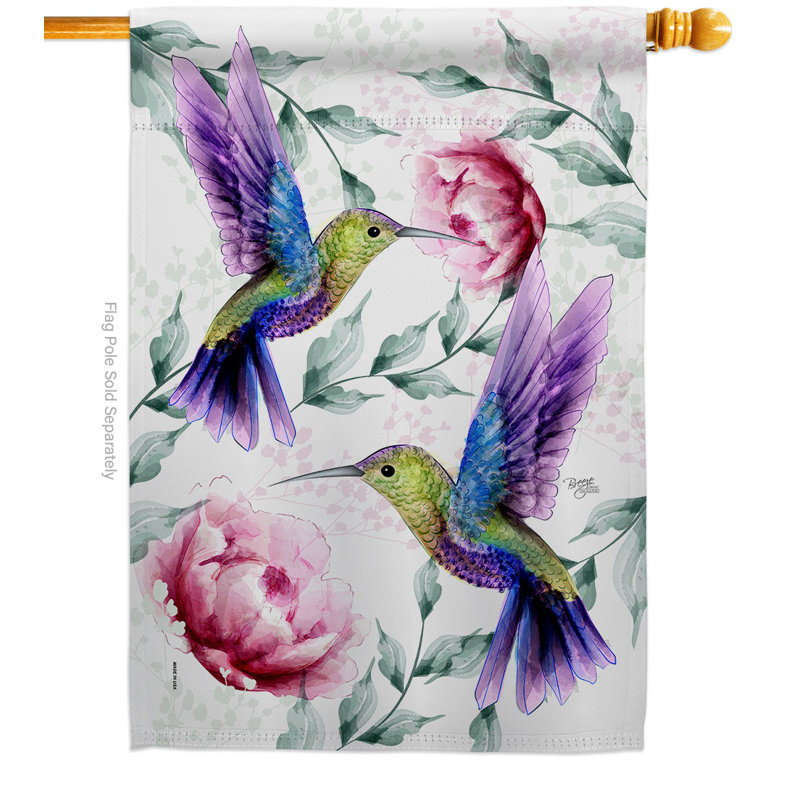 Drapeau de maison à 2 côtés en polyester / mélange de polyester 40 x 28 po