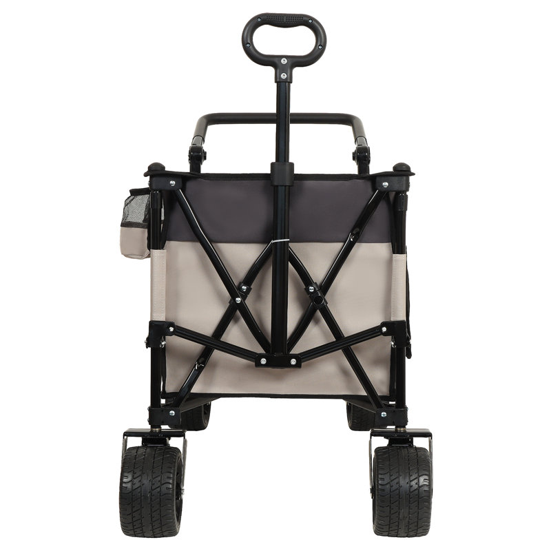 Multi-Functional Push-Pull Folding Wagon Cart With Rotating Handle & 360° All-Terrain Wheels – Heavy-Duty, Adjustable Design, Large Capacity For Transport, Groceries, And Outdoor Use