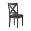 Chaise d'appoint à dossier en croix Lashbrook-57195137