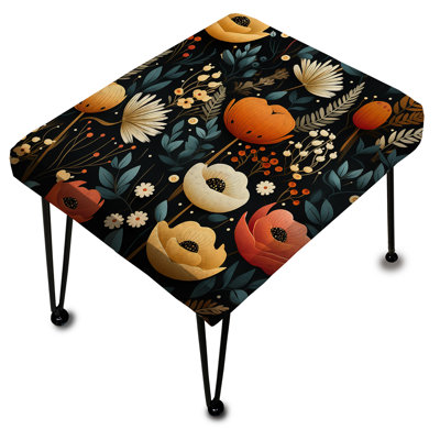 Shiah - Repose-pieds rectangulaire floral