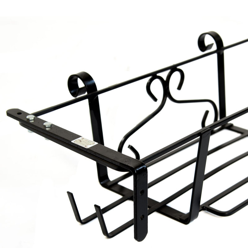 Heracleitus Metal Railing Planter, 17.50cm H x 73.00cm W x 28.50cm D