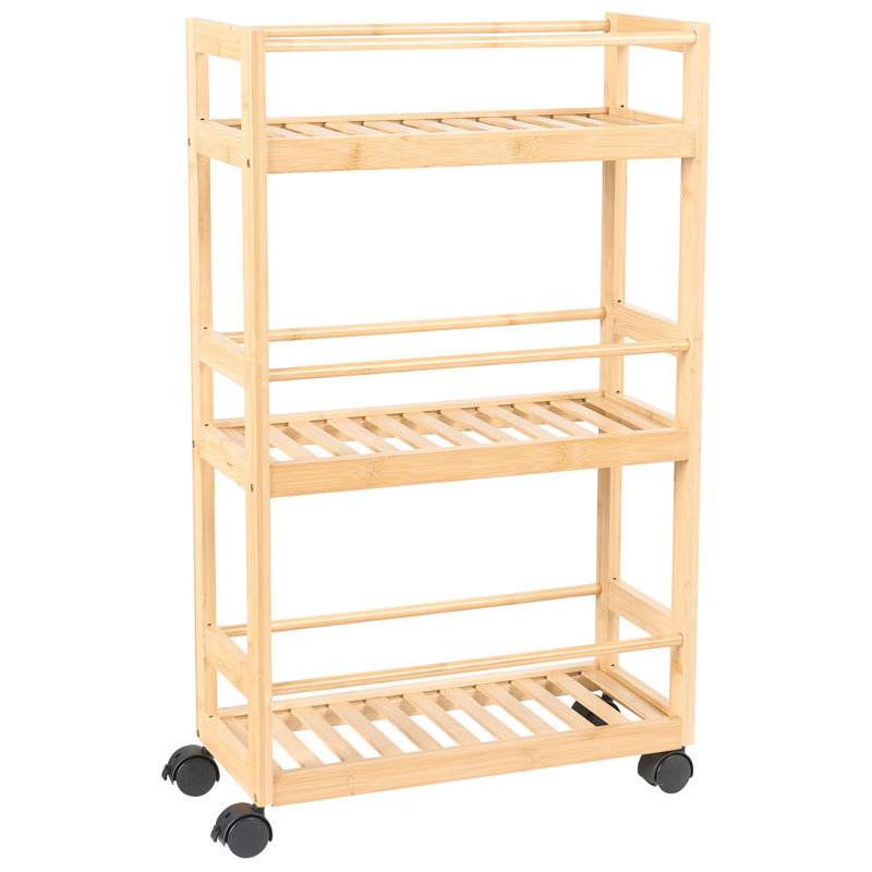QUINTAY Bamboo Freestanding Bathroom Shelves