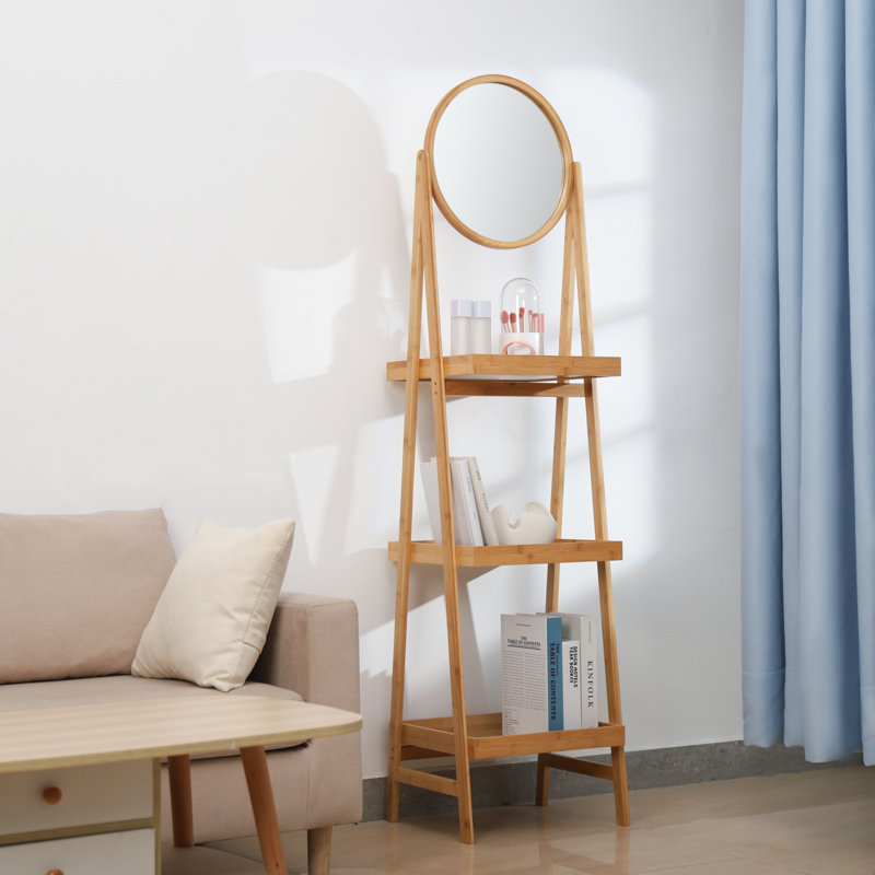 16'' W Solid Wood Shelving Unit