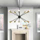 Addley 10 Light Metal Dimmable Sputnik Chandelier