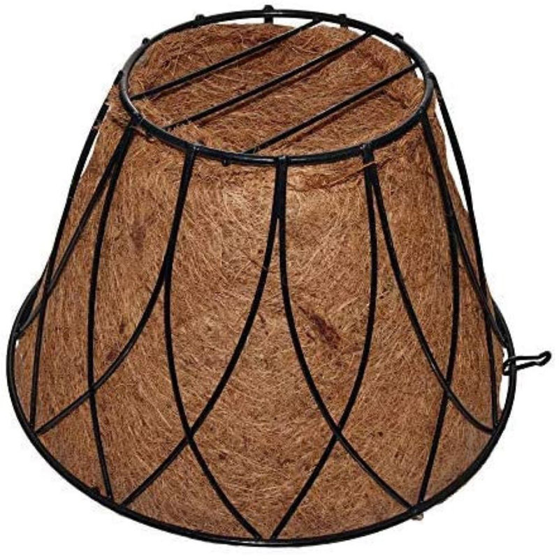 Pot à fleurs suspendu en métal Lotus, H 12 po x l 12 po x P 5,8 po