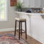 Bartonville Counter & Bar Solid Wood Backless Stool with Upholstered Seat-866721035-875261410