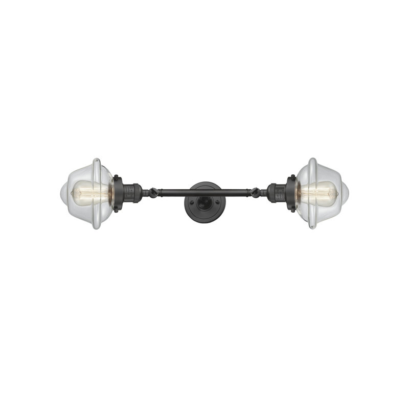 Latta 2 - Light Dimmable Vanity Light, LED, Matte Black, Plated Smoked