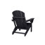 Chaise Adirondack pliante avec table d'appoint, ensemble de 3 chaises Adirondack à texture de bois, noir (comprend 2 chaises et 1 table)-2105041935