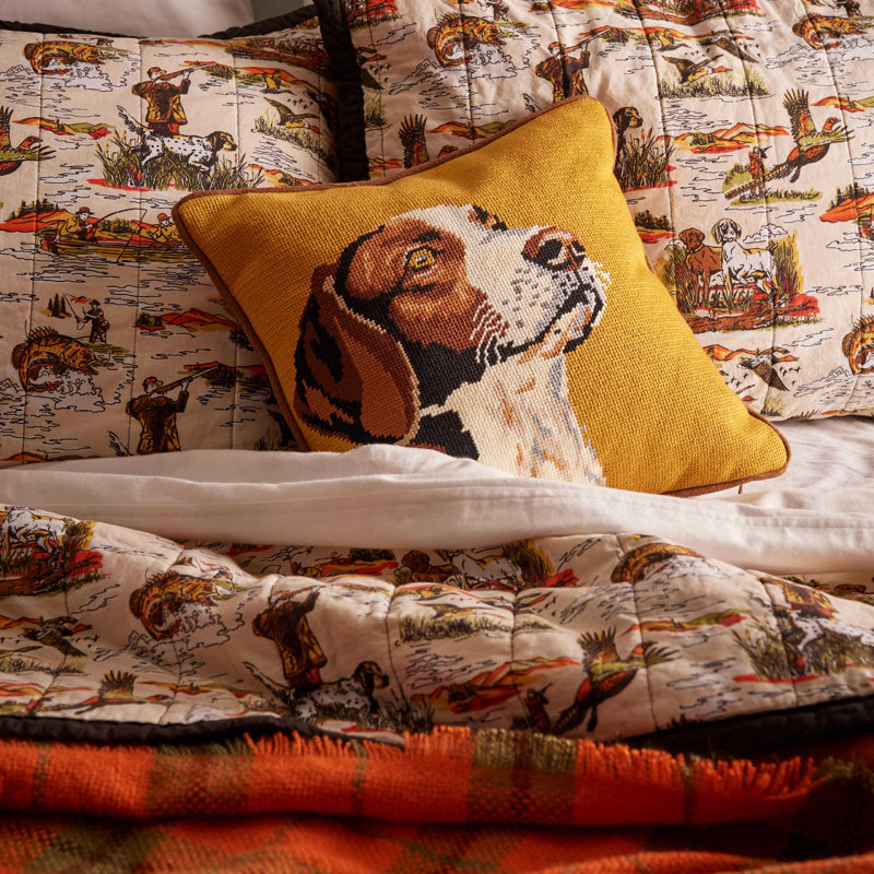 Coussin brodé Camp Wandawega