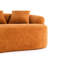 2 compressions en tissu orange résistant à la décoloration pour une couleur durable de style carré double 39 po x 39 po