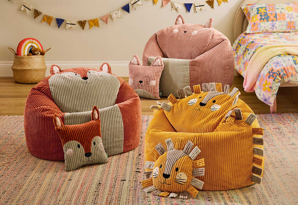 Animal Friends Kids Beanbags