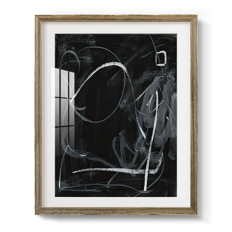«Erase II», reproduction d'art encadrée, Noyer