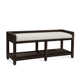 Glinda Wicker Shelves Storage Bench
