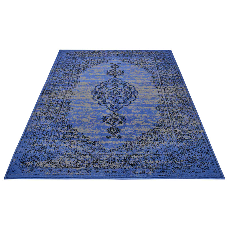 Mridional Blue Rug, Rectangle 120 x 170cm