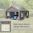 13 Ft. W x 20 Ft. D Garage Heavy Duty Carport Portable Garage Storage Shed Canopy-89733911