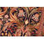 Tapis de la zone en laine noué la brune 6 pi x 9 pi 1 po one-of-kind Oyola
