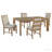 Brown 5-Piece Rectangular Dining Set-96849607-96849606-96849603-96849605