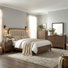 Ensemble de chambre à coucher 6 pièces avec tête de lit à lumière chaude Casillas