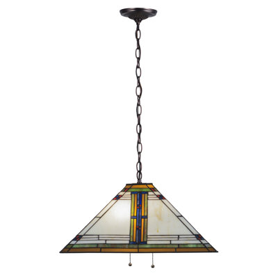 Luminaire suspendu pour 2 lumières unique