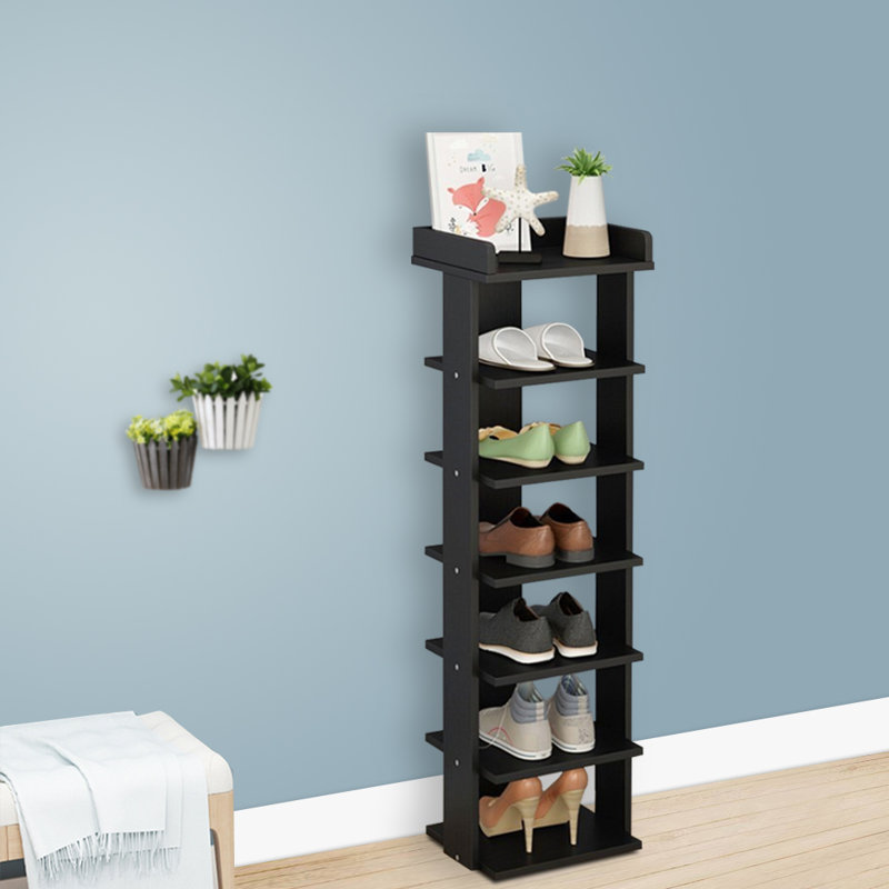 7-Tier Shoe Rack, Black