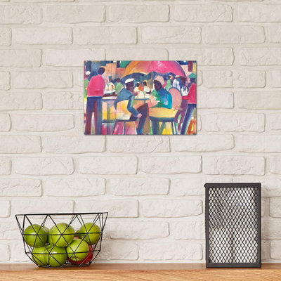 «Downtown Dining» par Stacey Brown - impression d'art graphique