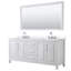 Ensemble de meuble-lavabo double 80 po avec dessus en quartz et miroir Daria-100501961-100481642-100481639