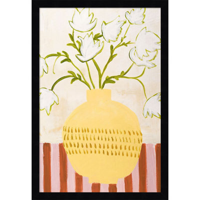 Yellow Vase Print by Design Fabrikken
