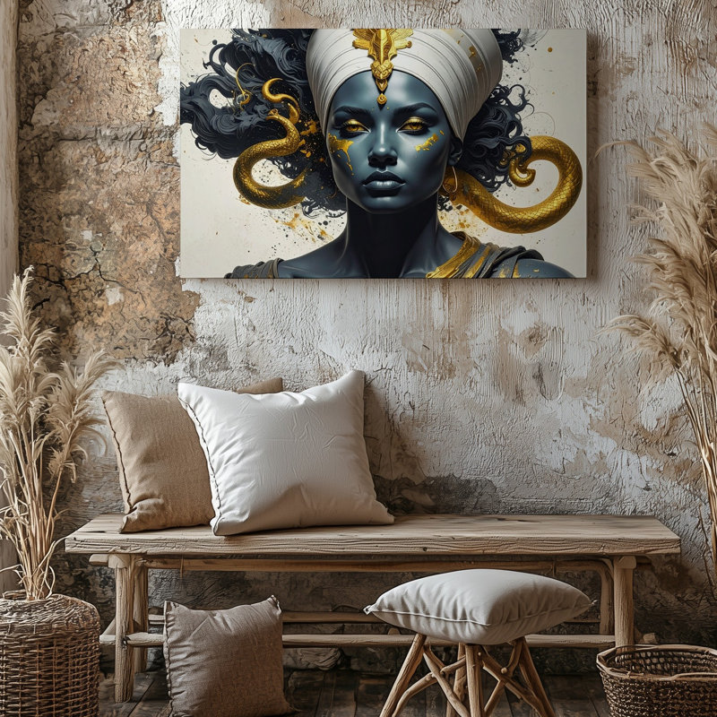 Reproduction d'art sur toile Mythic Serpent Queen, H 16 po x l 20 po