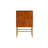 Ricky 54" Tall 2-Door Bar Cabinet, Brown