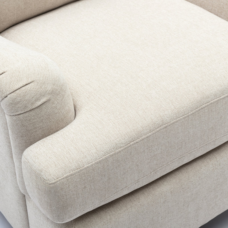 34.5" W Polyester Armchair, Sea Oat