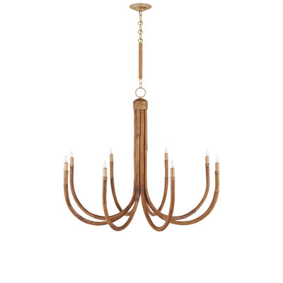 Lustre classique / traditionnel à 8 lumières de style bougie Samsara