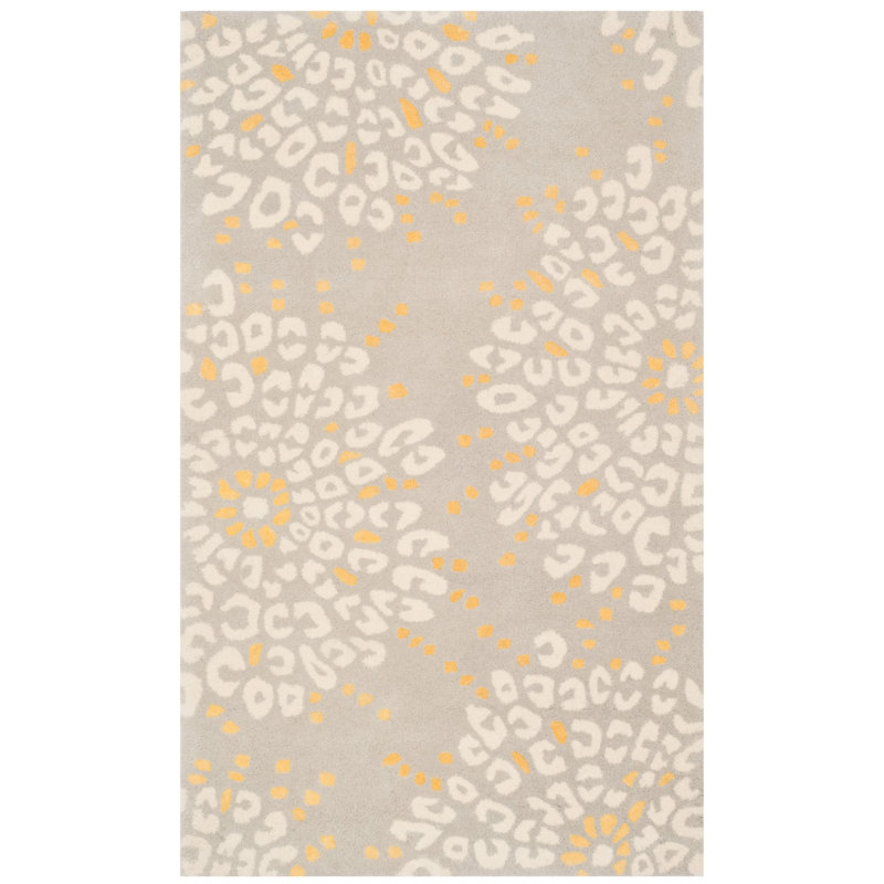 Andersen Hand Tufted Wool Floral Rug, Rectangle 3' x 5'
