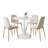 Folmar 4-Person Dining Set with Round Table-95092213