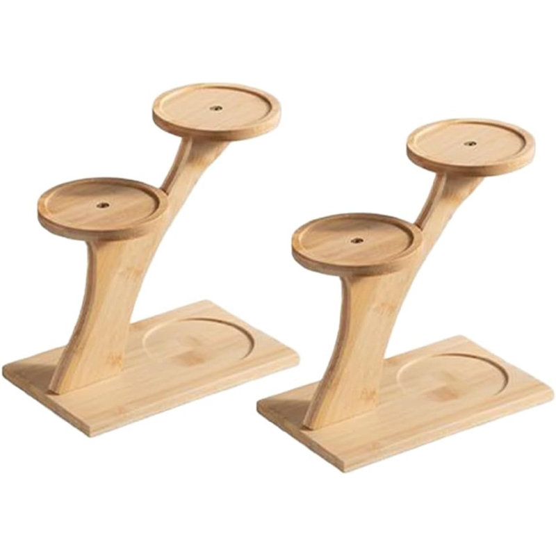 Ensemble de 2 supports à plantes à 3 niveaux, support de plante d'intérieur pour petite fenêtre - petit support de plante de table, petit support à fleurs pour la maison, le bureau, le salon, la décoration de chambre à coucher