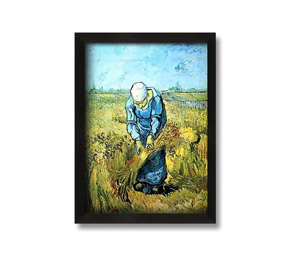 Gerahmtes Leinwandbild Farm Worker von Vincent Van Gogh