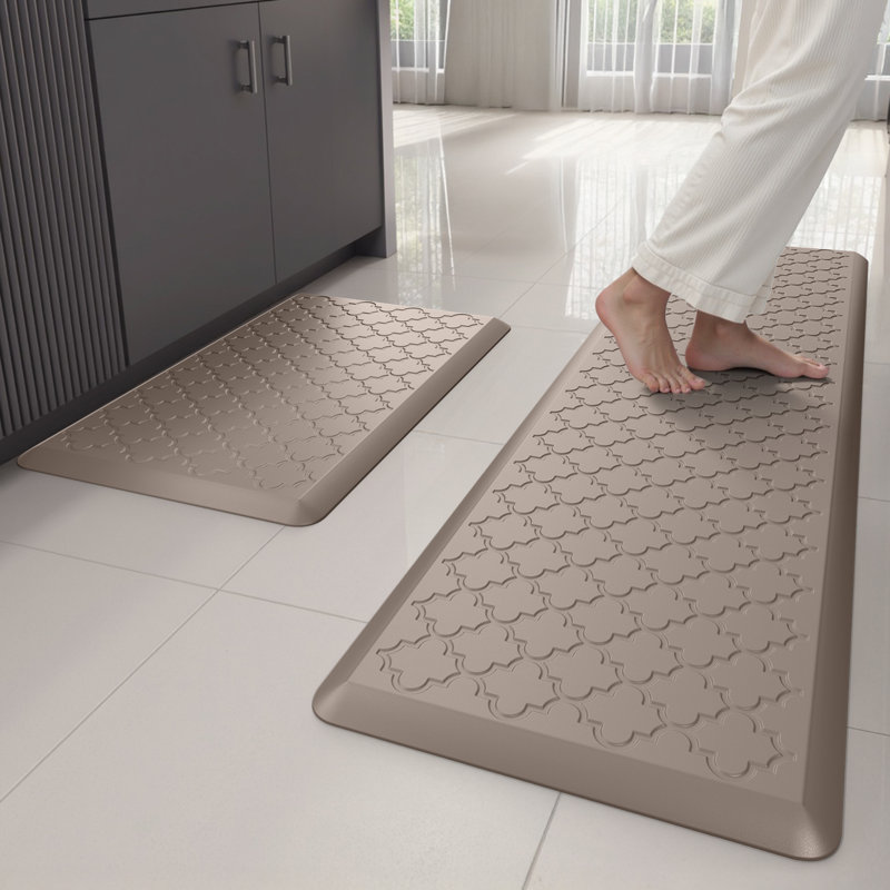 Tapis anti-fatigue, Beige, Tapis de couloir 17,3 po x 30 po + 17,3 po x 59 po