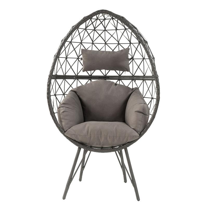 Chaise de patio avec coussin rembourré