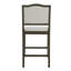 Ensemble de 2 tabourets de bar à hauteur de comptoir - paquet de 2 tabourets de bar rustiques avec structure en bois d'hévéa, dossier ergonomique, polyvalent pour îlot de cuisine, salle à manger-813084024