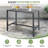 Outdoor Patio Counter Height Bar Table, 47" Rectangle For Patio, Garden, Yard, Balcony, Poolside (grey, 47'')-619977643-619977642