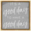 «Today is a Good Day» par Oliver Gal, reproduction d'art textuel sur toile-38071091-66922917