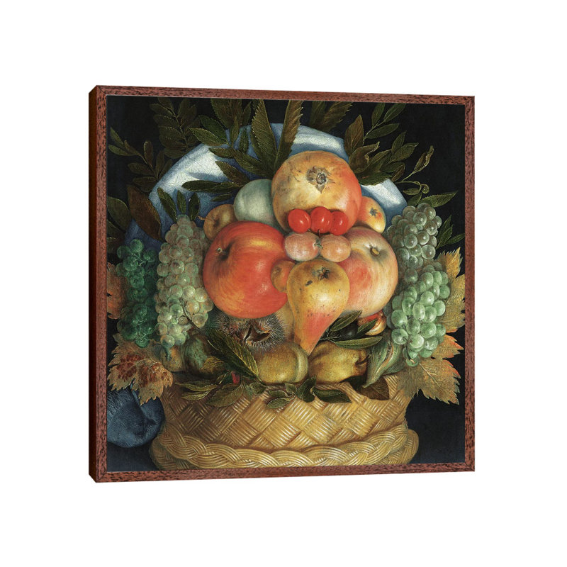Reversible Anthropomorphic Portrait Of A Man Composed Of Fruit by Giuseppe Arcimboldo - Painting on Canvas